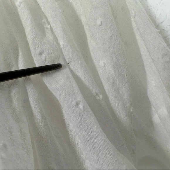 LoveShackFancy Womens Titania Midi Dress Sz 0 White Eyelet Embroidered Romantic - Picture 7 of 11